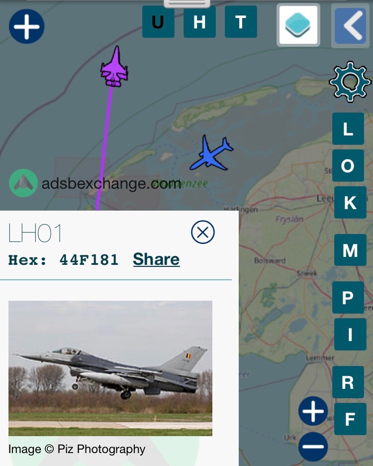 #QRA eruit voor Russische vliegtuigen boven de Noordzee