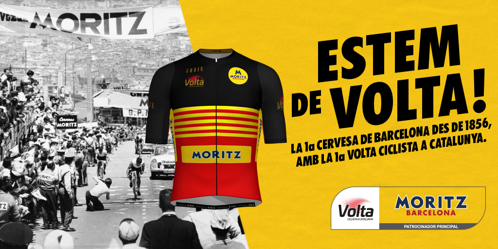 MoritzBarcelona's tweet photo. 🚴‍♀️SORTEIG🚴‍♀️Últim concurs de la @VoltaCatalunya. Vols el nostre mallot? En sortegem un entre tots els que: 
1⃣Ens seguiu.
2⃣Feu RT.
3⃣Ens expliqueu per què te'l mereixes. 
Contactarem amb l'afortunat a partir del 6 d'abril. 
Sort! https://t.co/utDekWhRQn