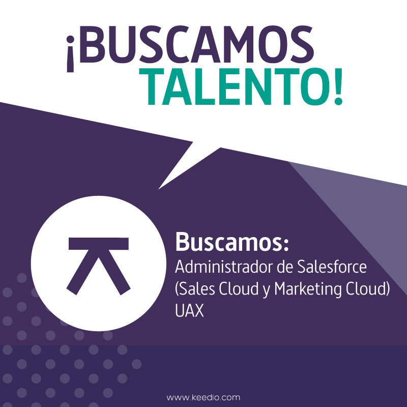 📢 #WeAreHiring 📢
📍 Villanueva de la Cañada

👀 Buscamos talento y queremos que te unas a nosotros 🙌

🔴Administrador de Salesforce (Sales Cloud y Marketing Cloud) UAX

-Conoce detalles:
lnkd.in/epUhk2t

#TalentoKeedio #WeAreHiring #Keedio #empleosti #JobOffer