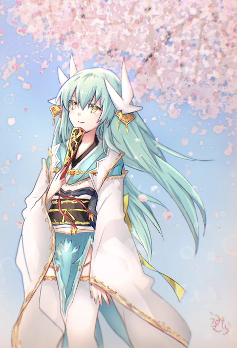 桜と清姫
 #清姫  #FGO 