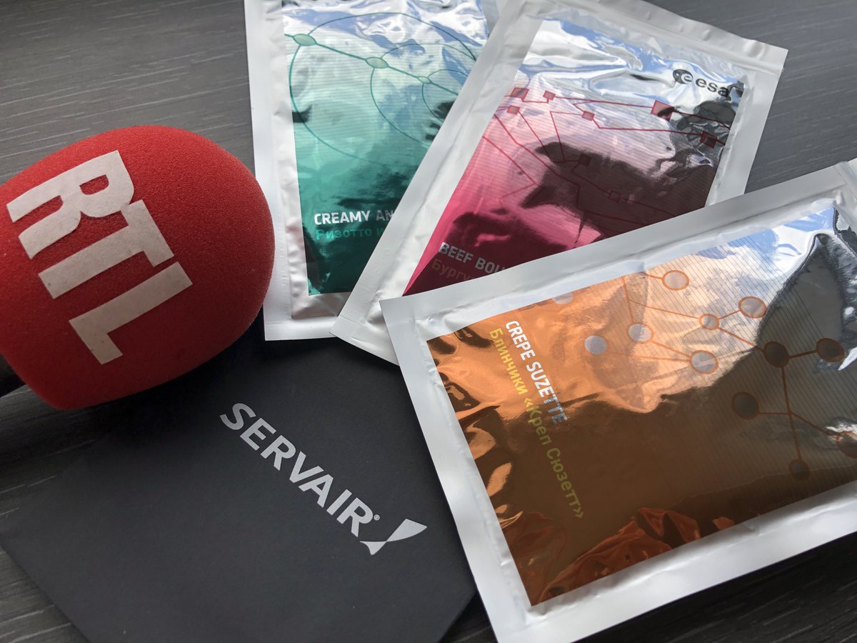 Ce matin <a href="/RTLPetitMatin/">RTL Petit Matin</a> a dégusté les plats étoilés développés par <a href="/servair/">Servair</a> pour <a href="/Thom_astro/">Thomas Pesquet</a> lors de sa prochaine mission spatiale.

Replay : rtl.fr/emission/le-pl…

<a href="/FrancoisAdamski/">François Adamski</a> <a href="/legourmeur/">Le Gourmeur</a>