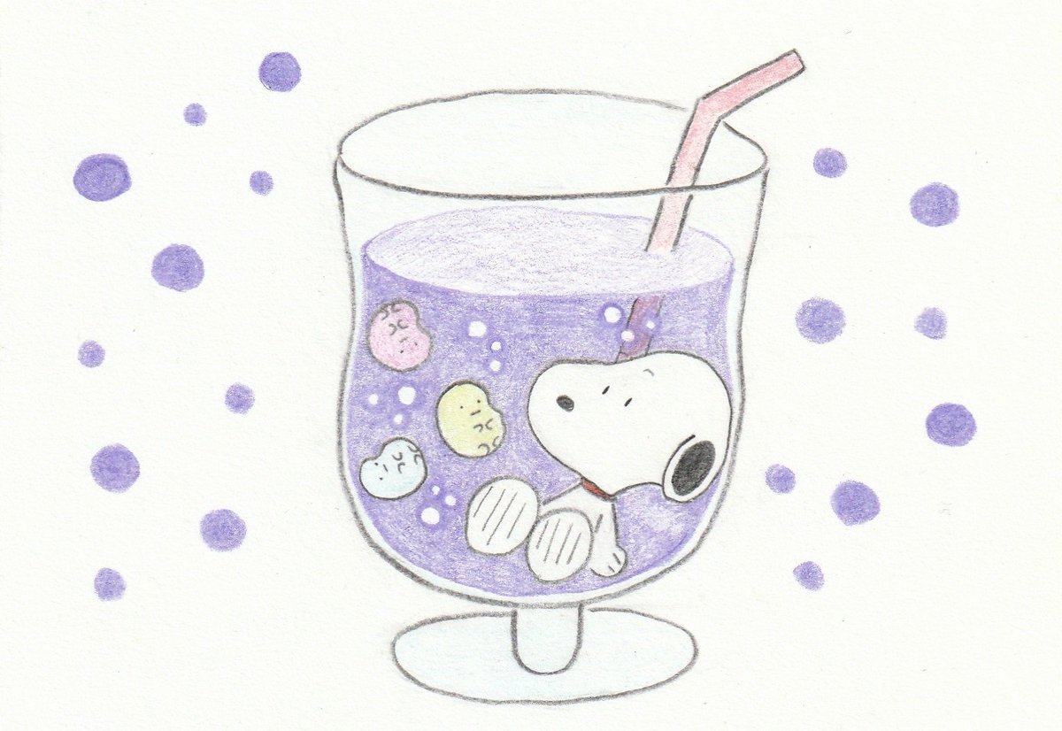 スヌーピー すみっコぐらし Snoopy Sumikkogurashi Simaのイラスト
