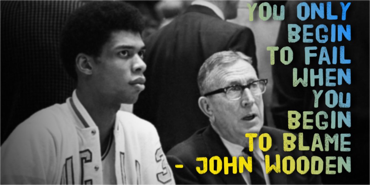 Wisdom for the week from the Wizard of Westwood. #quote #coach 

Keep on, keepin’ on, friends!