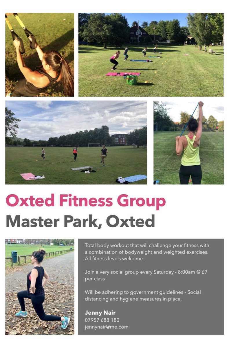 After months of virtual, I’m back in MasterPark and very excited!! Join me this Saturday, 8am - I can’t wait!! To book, drop me a message @loveoxted @oxted_park @oxted