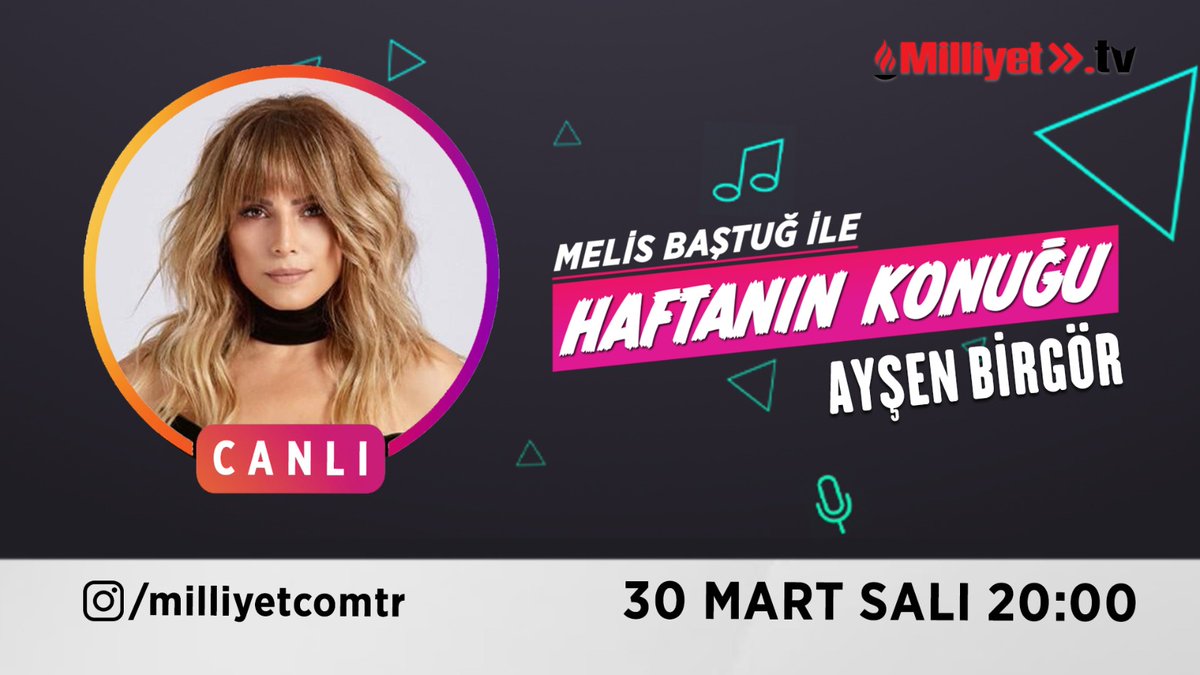 caddemilliyet's tweet photo. Melis Baştuğ ile her salı gerçekleştirilen Haftanın Konuğu programının bu haftaki konuğu Ayşen Birgör!
@aysenbirgor
@bastugmelis
Salı 20:00'da Milliyet Instagram hesabında canlı yayında buluşalım! 
Milliyet Instagram: 
@milliyet
 Milliyet TV ile #HayatıKacırma https://t.co/mz0YHdGpVh