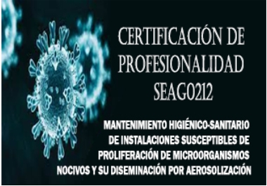 FBiocidas's tweet photo. Convocatoria: Cert. Profe SEAG0212 MANTENIMIENTO HIGIÉNICO-SANITARIO DE INSTALACIONES SUSCEPTIBLES DE PROLIFERACIÓN DE MICROORGANISMOS NOCIVOS Y SU DISEMINACIÓN POR AEROSOLIZACIÓN para convalidación de competencias por vía de formación no formal.

https://t.co/QKv87YP91c https://t.co/lT57qBBWjh