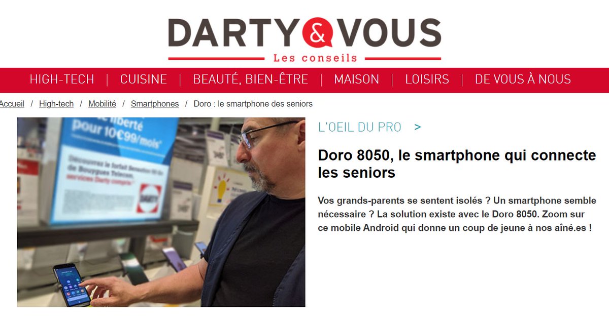 Test Doro 8050 - Téléphone mobile et smartphone pour senior - UFC