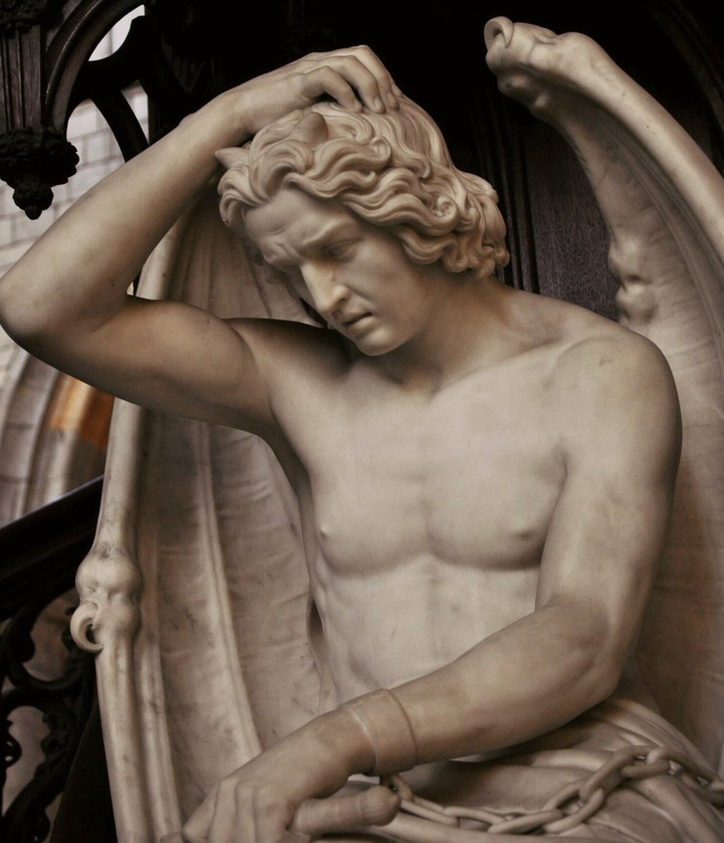 Mimariietkiler's tweet photo. Guillaume Geefs’in "Le Génie du Mal" adlı mermer heykeli. https://t.co/cLjzit1C4v