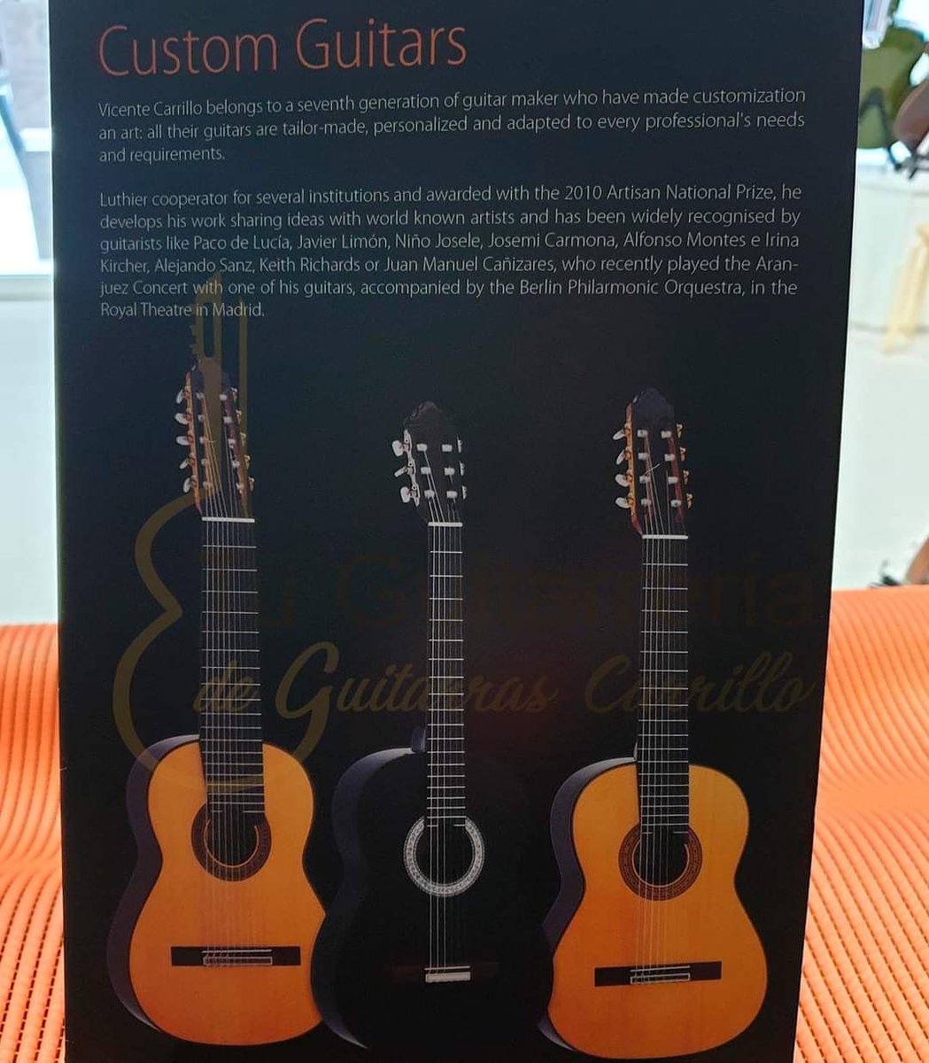 JferoM's tweet photo. Tu Guitarreria de Guitarras Carrillo se siente muy afortunada de pertenecer a la generación de uno de los mejores guitarreros reconocido a nivel nacional en su carrera artesanal y por muchos de los mejores guitarristas de todo el mundo. 

#guitarrasvicentecarrillo https://t.co/VQ8DyTKNQO