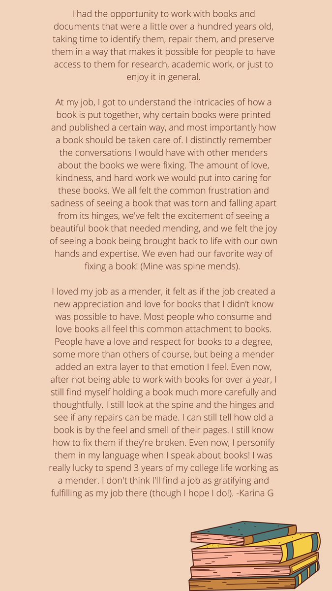 🚨We have our first submission!🚨 <a href="/photobins/">Bins</a> shares the emotional experience of book mending! #ArchiveEmotion #YayArchives