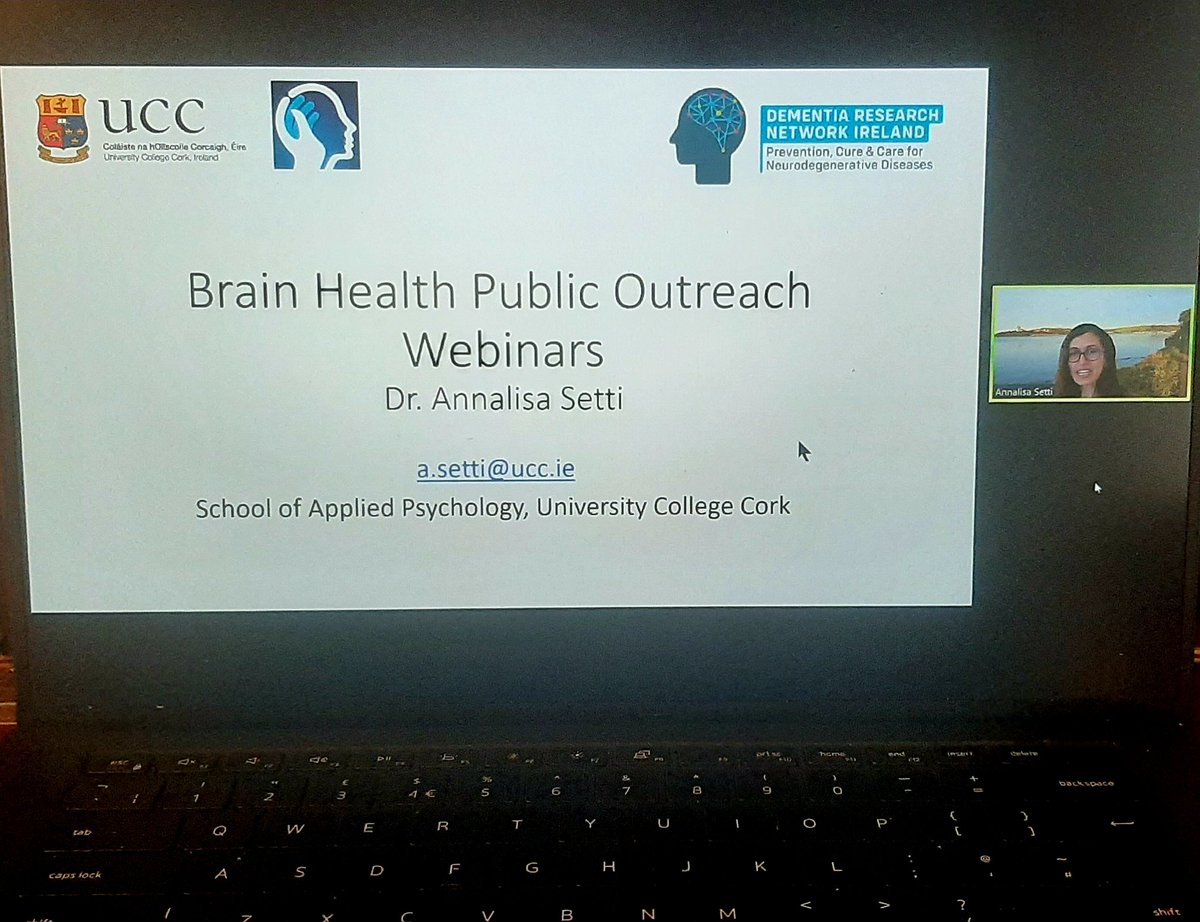 Enjoying <a href="/drnire/">Dementia Research Network Ireland</a> webinar this morning on Brain Health🧠, featuring my fellow <a href="/AcmelabScience/">ACMElab</a> members: <a href="/annalisa_setti/">annalisa</a> and <a href="/Feargusfawsitt/">Feargus Fawsitt</a> #positiveageing #ageingresearch