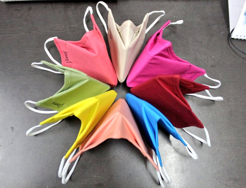 CiplaFoundation's tweet photo. A special day to celebrate the #colours of life. Stay safe &amp; stay protected with bright #SaanS face masks produced by women from @WeAreACF Skill &amp; Entrepreneurship Development Institute, Baddi. 
Wishing everyone a Happy #Holi https://t.co/Wl1YCWC3Ob