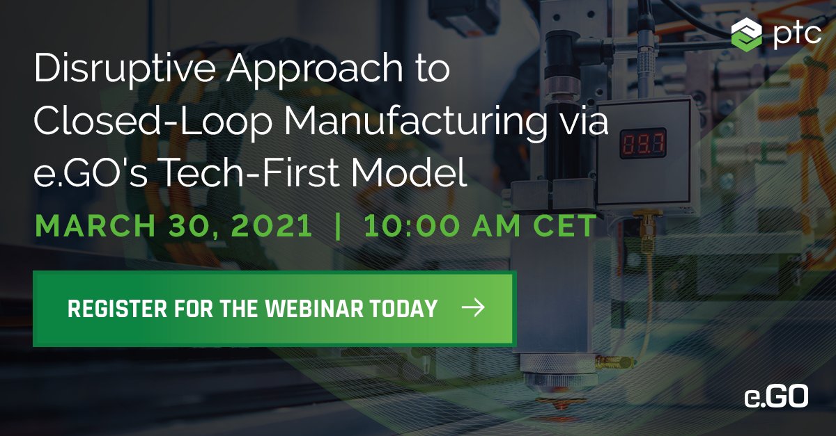 PTC_Nordics's tweet photo. [Webinar] Disruptive Approach to Closed-Loop Manufacturing. Join us tomorrow!  https://t.co/XssmFe0ZrW https://t.co/2xSNgOmlbw