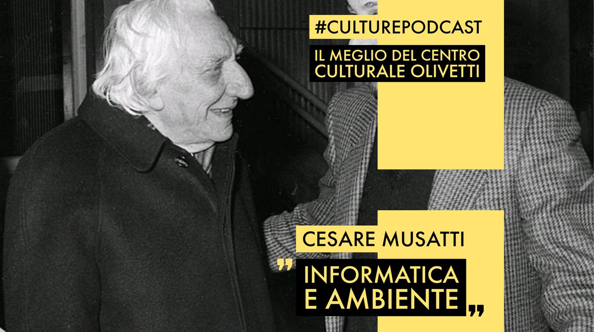 ArchOlivetti's tweet photo. CESARE MUSATTI | #CulturePodcast N° 2 🎙🎧

Continua la nuova serie #podcast dedicata al Centro Culturale #Olivetti con ❝Informatica e Ambiente❞, conferenza di #Musatti svoltasi ad #Ivrea nel 1984 😃

Vi aspetta in esclusiva il #2Aprile ⌛
#StoriaDiInnovazione #StayTuned https://t.co/EJTvDdRBPL