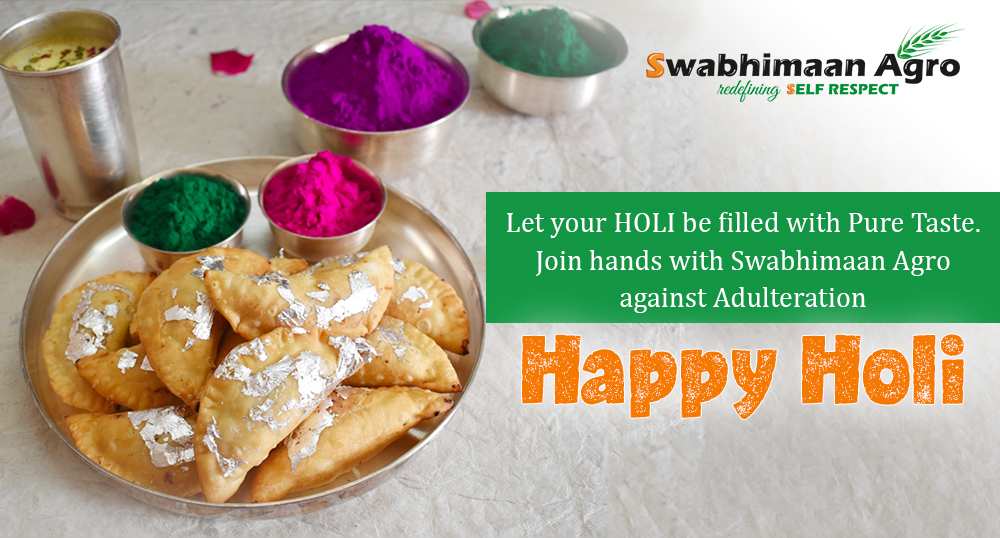 BadhoIndia's tweet photo. Swabhimaan Agro wishes you all a holi filled with Pure Taste &amp; Pure Quality. Happy Holi!

#Holi #holifestival #festival #colours #colors #holihai #festivalofcolors #indianfestival #holifestivalofcolours #packaging #quality #tastebuds #puretaste #swabhimaanagro #badhoindia https://t.co/w6DT78uEcw