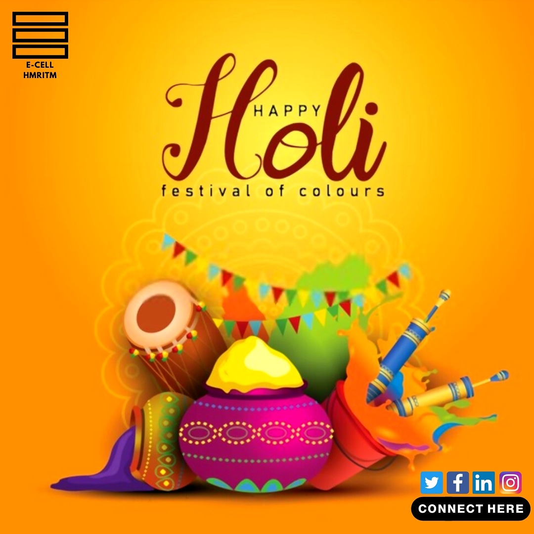 ecell_hmr's tweet photo. ⁣"Happy Holi"🎨

Burn the flames of indifference and light up the fire of unity. Enjoy the day!💫🔥

Happy holi to you and your family on the behalf of E-CELL HMRITM! 🌸

Have a safe and prosperous one ;) 

#ecell #HappyHoli #Entrepreneurship #entrepreneur https://t.co/3pWTztnfqU
