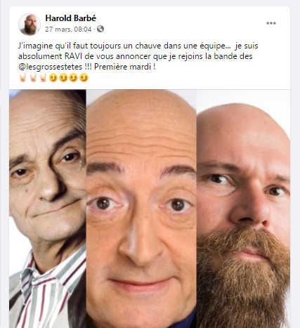 Le stand-upper de #Caen-#Normandie, Harold Barbé, rejoint l'équipe des <a href="/GrossesTetesRTL/">Les Grosses Têtes</a>, sur <a href="/RTLFrance/">RTL France</a> !
Félicitations 🤩!
Et un normand de + chez <a href="/ruquierofficiel/">Laurent Ruquier</a> 😊