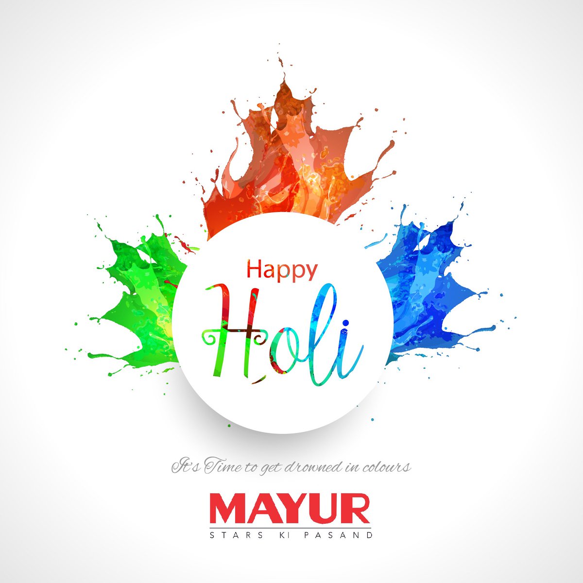 mayurfabrics's tweet photo. From all of us at Mayur, here’s wishing you a very Happy Holi! Stay blessed, be safe and rejoice on this auspicious occasion.

#Holi2021 #Mayur https://t.co/0rAFUwfNCI