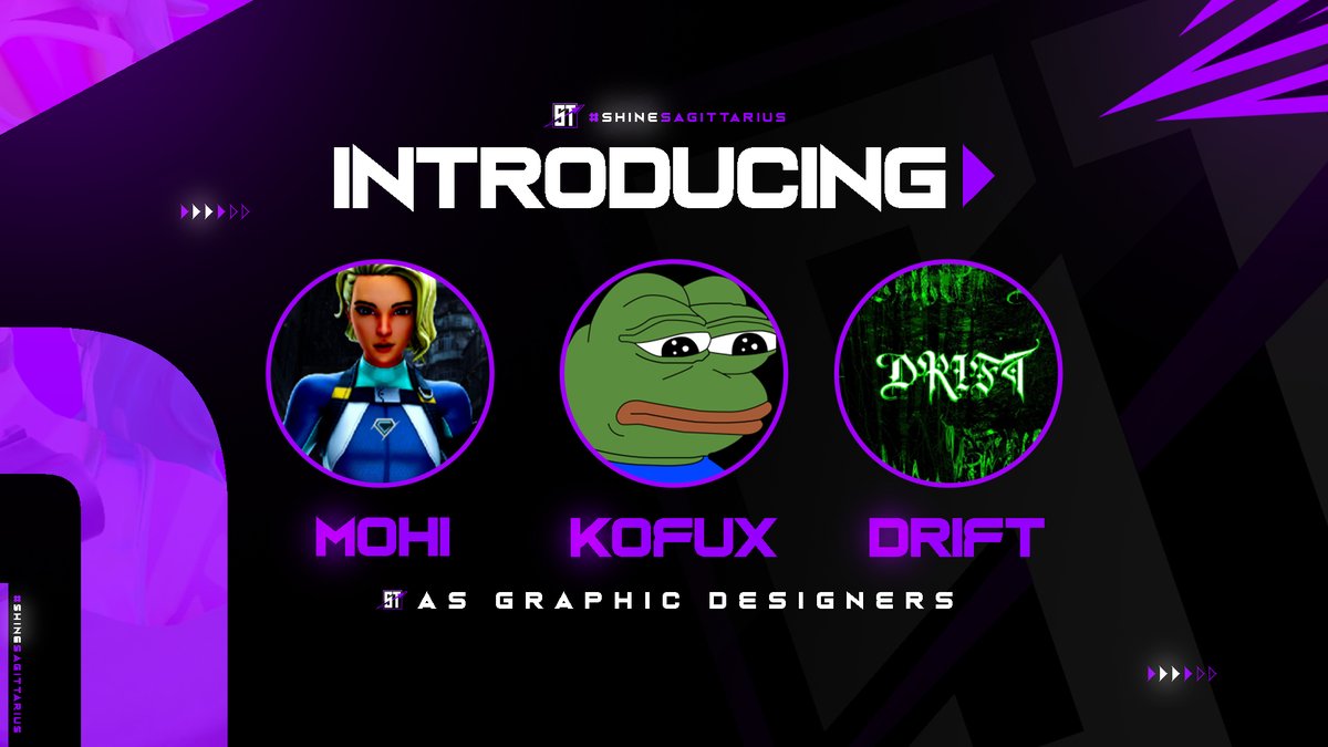 _TeamST's tweet photo. ♐Introducing Our Latest GFX Recruitment #ShineST https://t.co/sQRm8FoAAP