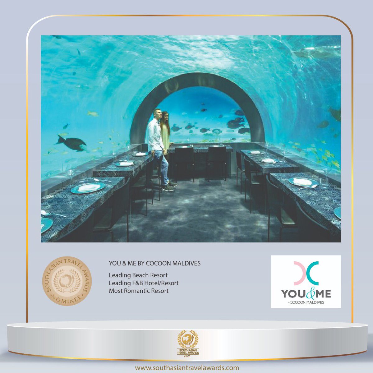 #SouthAsianTravelAwards #SATA2021 #Hospitality #Travel #SouthAsia #Nominee #Maldives
<a href="/youandmemaldive/">You & Me Maldives</a>