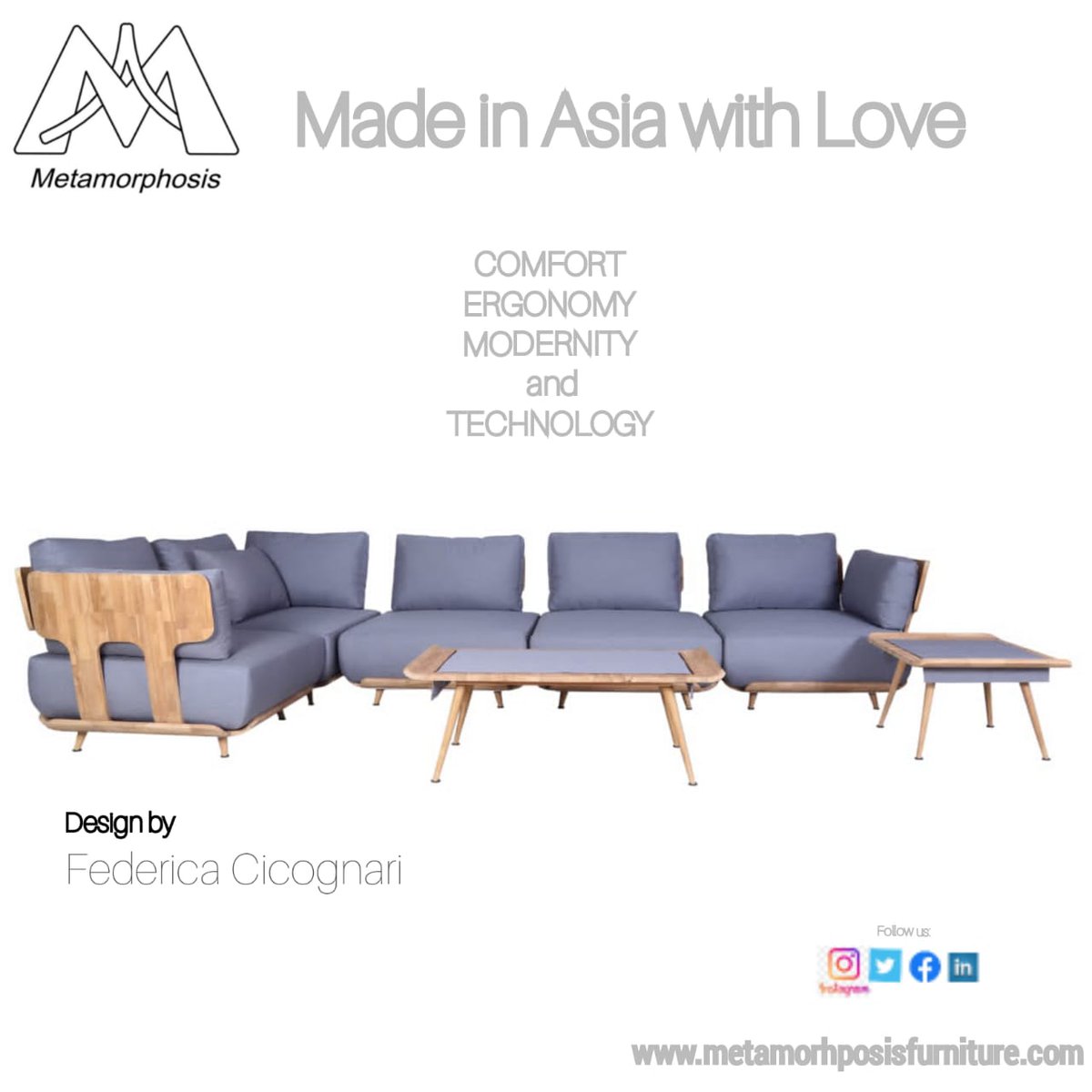 This collection guarantees comfort and durability.

An Italian design, Made in Asia with love.

Bring this at your home. Visit our website metamorphosisfurniture.com

#italiandesignfurniture #luxury
#comfortablefurniture #durabledesign 
#madeinasiawithlove