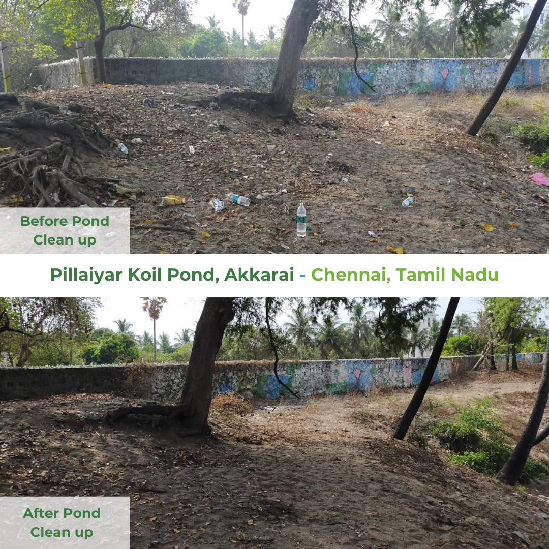 EFIVolunteer's tweet photo. E.F.I's #WowWeekend!
The Pillaiyar Koil Pond is now clean, green and garbage-free!
We thank all the volunteers who joined us this #saturday at the #PillaiyarKoilPond for a voluntary #PondCleanUp activity!
We hope to see you next time!
#efi #pondsofindia #akkarai #cleanup https://t.co/zcRMKOyVw9