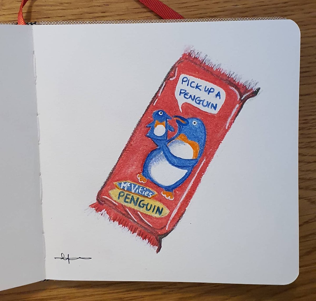 WingItDrawing's tweet photo. #KingPenguin for #Birdathon #100DayProject 
Maybe @mcvitiesofficial can let me know? Is it a king penguin? 
I used to have one of my university classes in a building in Batley right next to the #mcvities biscuit factory and it smelled AMAZING 

@artezaofficial @FaberCastell https://t.co/1mwNAfV7Tj