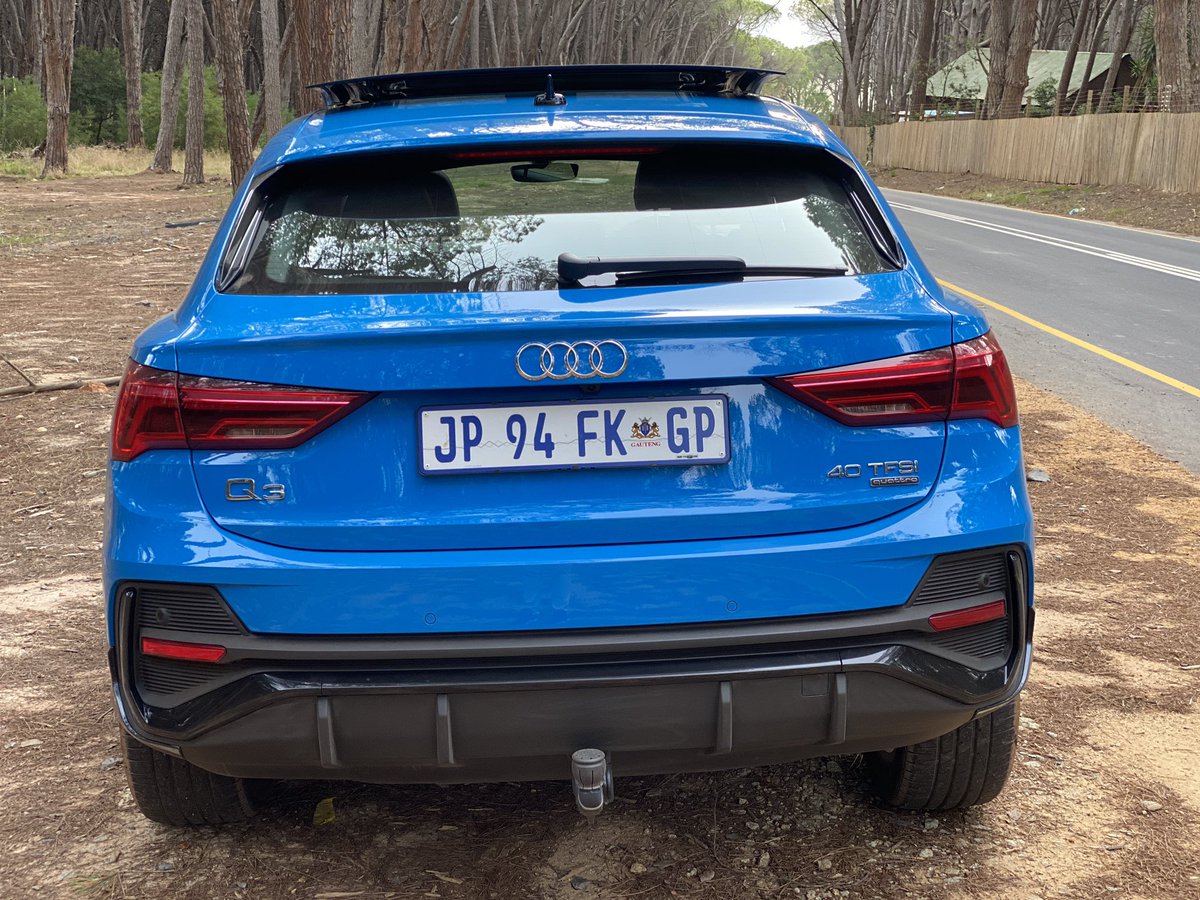 mtura712's tweet photo. Having a Blue Monday? Mine is pretty much Turbo Blue! Hope you have an epic week ahead!! @audisouthafrica  #AudiQ3Sportback https://t.co/P9eXayaAA3