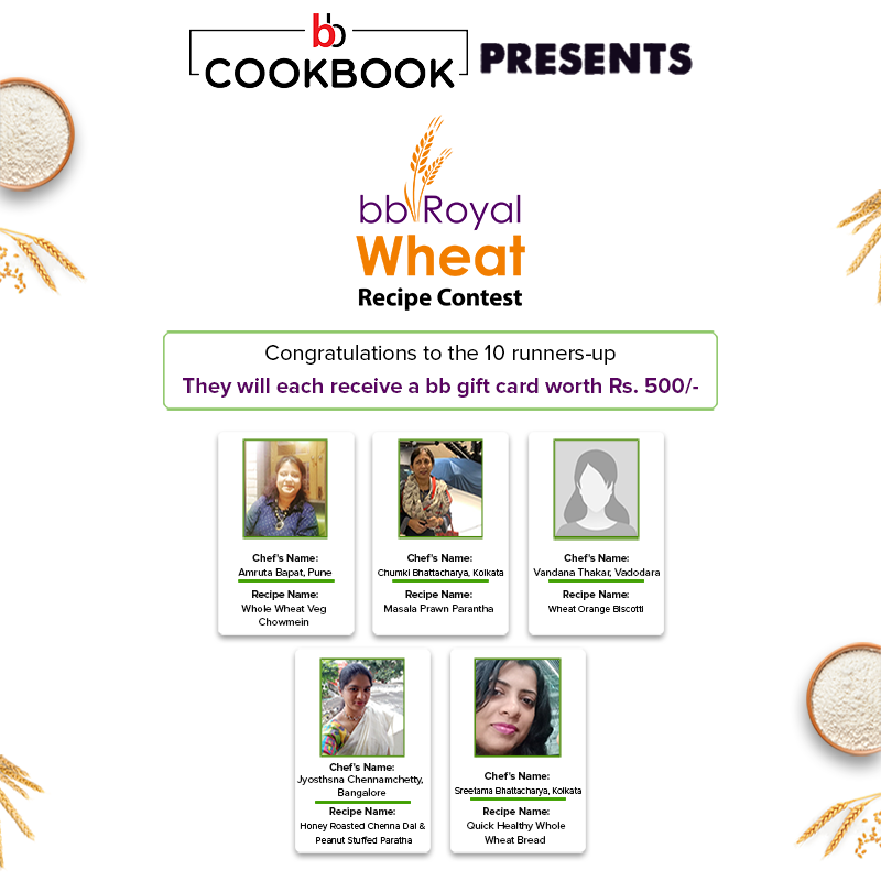 bigbasket_com's tweet photo. Kudos to all the other winners of our very special contest, bbRoyal Wheat Recipe Contest! Check out all the winning recipes here: https://t.co/K88buJLsq8
#bigbasket #Contest #RecipeContest #bbRoyal #WheatRecipes #Recipes #HealthyRecipes https://t.co/4hyS0JCwwB
