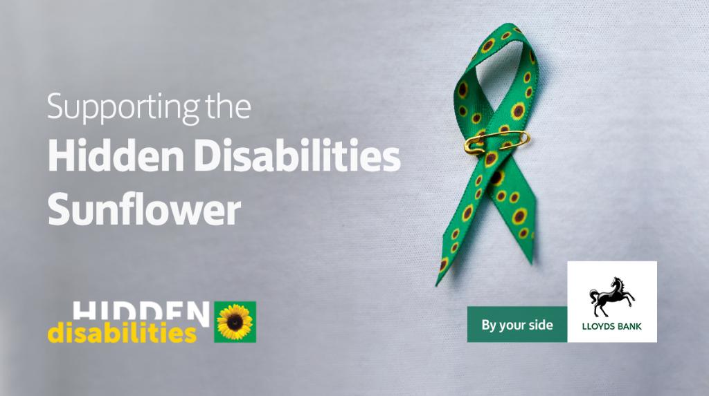 LloydsBank's tweet photo. We're proud to support the Hidden Disabilities @sunflwrlanyards. Wearing the Hidden Disabilities Sunflower in our branches helps us identify anyone who may need additional assistance, including our autistic customers.
 
Find out more: https://t.co/ROuYRw6ldl #AutismAwarenessWeek https://t.co/GdDzg69Ln0