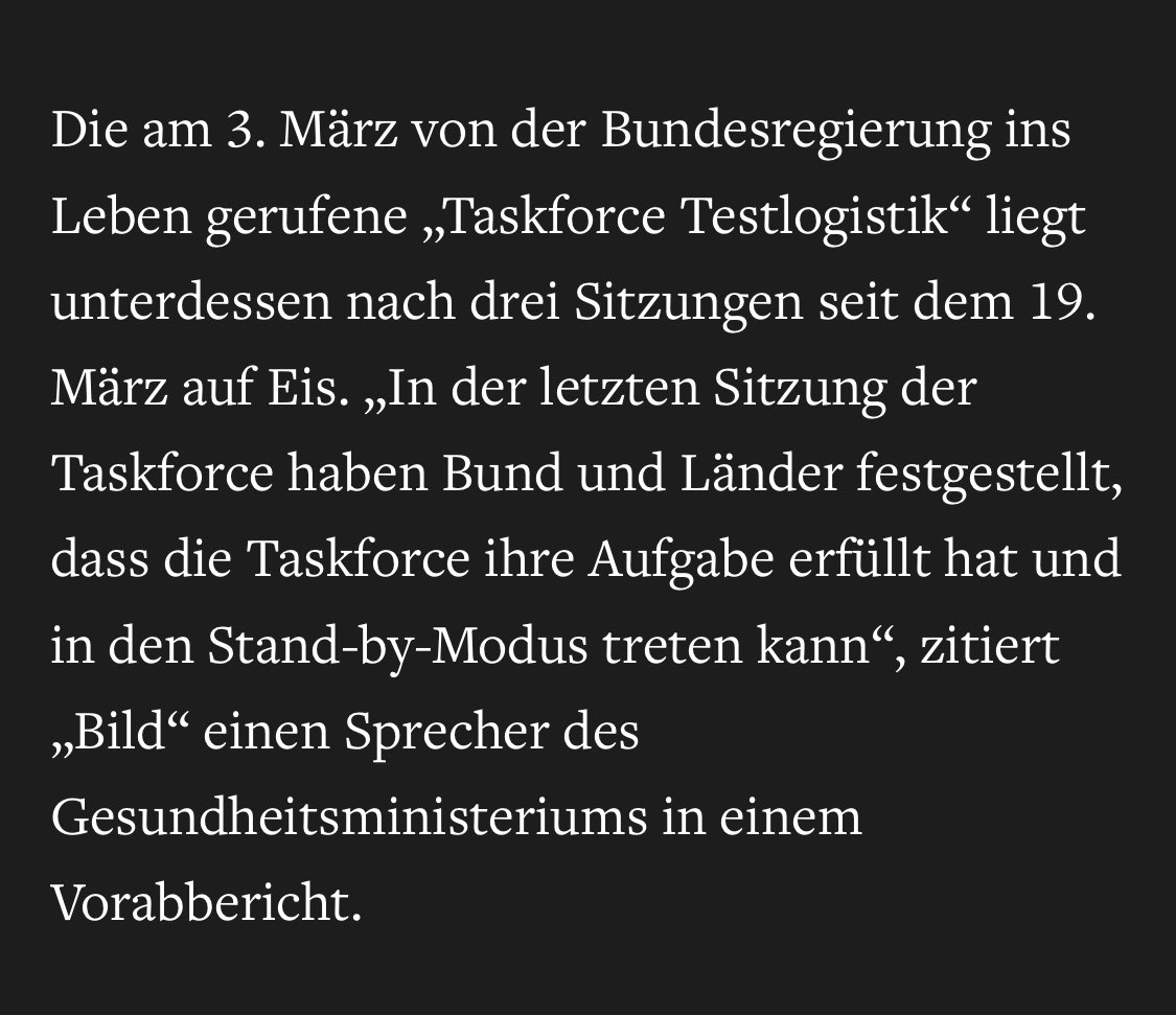 DerMestermann's tweet photo. Deutschland hat eine „Taskforce Testlogistik“, die seit zwei Wochen ihre Arbeit eingestellt hat 😭 https://t.co/OZ1awKquNG