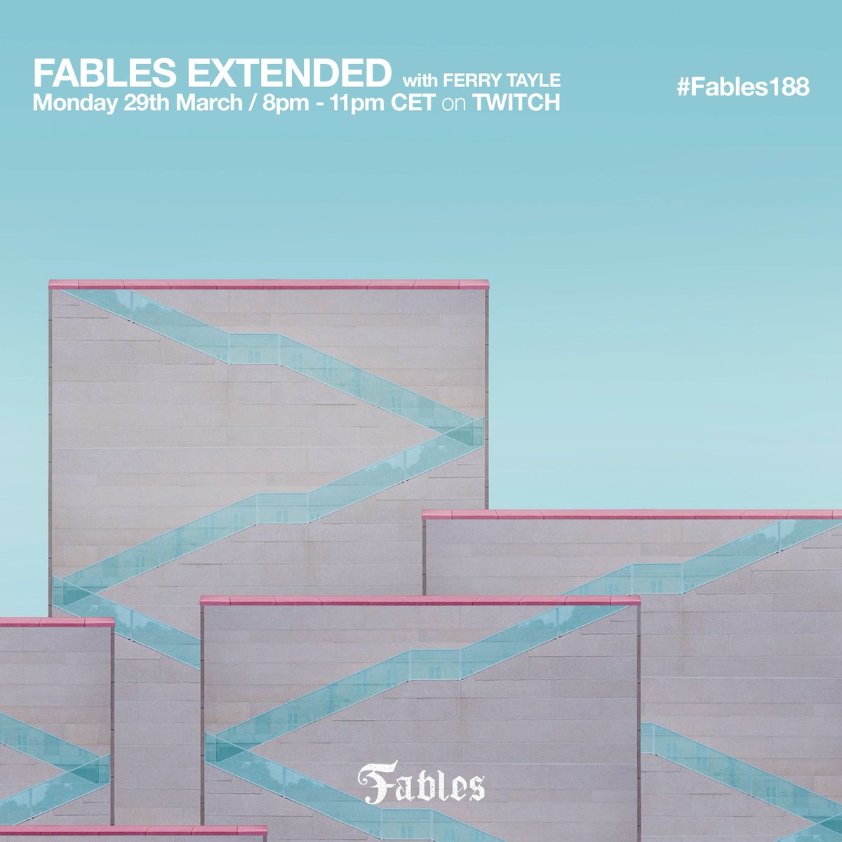 I'm back on the hot seat this week for a special <a href="/FSOEFables/">FSOE Fables</a> radio : 3 HOURS LIVE on #Twitch.
Join me at 8PM CET / 12PM PST / 2PM EST on twitch.tv/ferrytayle #fables188 #trancefamily