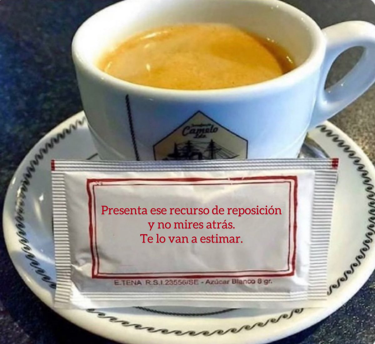 jmira's tweet photo. Y hoy este azucarillo. No sé si creerlo. Que te estimen un recurso de reposición es un unicornio https://t.co/9j9Cxwkjf2