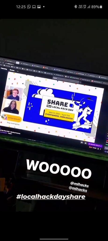 SmitPra06419520's tweet photo. LHD Share Is Started I'm Extremely excited π for this. Happy To Hacking . @MLHacks #localhackdayshare https://t.co/Cje92dwr4t
