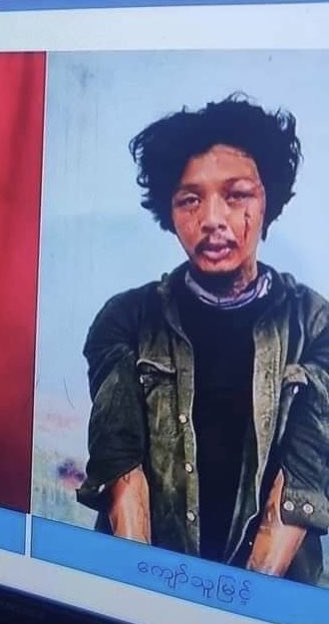 nslwin's tweet photo. Ko Kyaw Thu Myint (aka) Hline Nyi is an artist. He was abducted by Terrorists (#Myanmar security forces) in Tamwe, Yangon on 27 Mar afternoon. SAC Terrorists-run MWD accused him of throwing a bomb into a police station.

#WhatsHappeningInMyanmar #Mar29Coup #MilkTeaAlliance 1/2 https://t.co/uD1JS46lcn