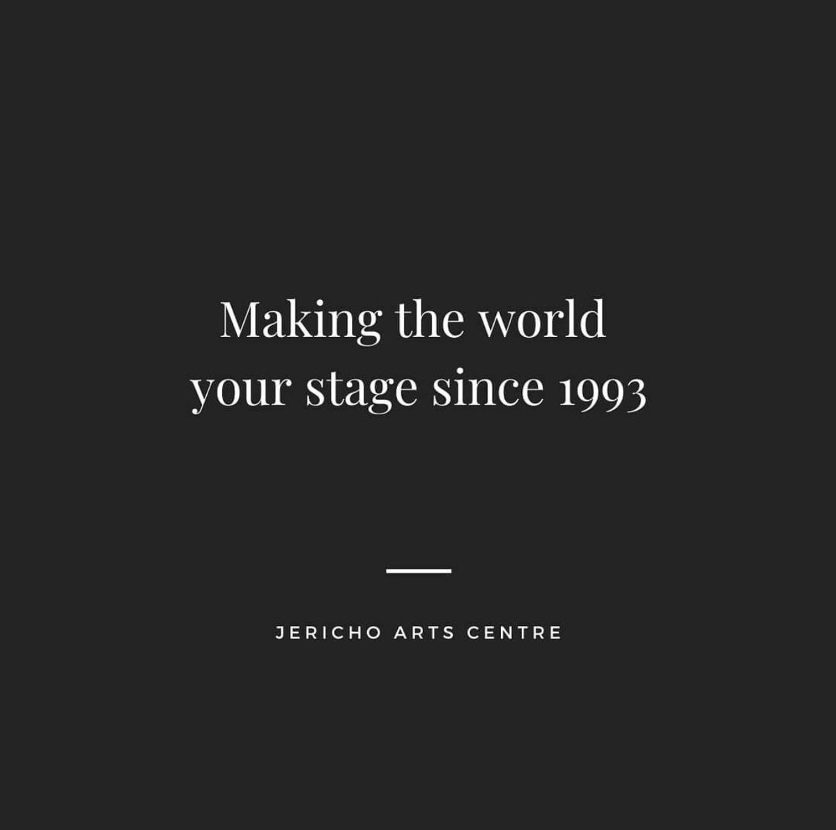 JerichoArtsCentre tweet media