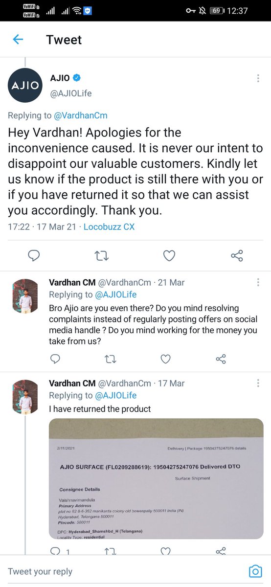 VardhanCm's tweet photo. @AJIOLife https://t.co/lL4GW4Mhnv