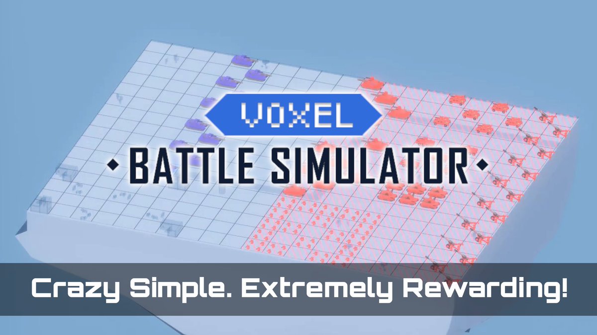 VoxelBattle's tweet photo. How we used simple mechanics to form deep and engaging gameplay in Voxel Battle Simulator? 🕵 Read the article and find out❗️https://t.co/HRh9rceEWQ

Wishlist now ➡ https://t.co/5eMQuV4tMk

#IndieGames #IndieDev #IndieGameDev #GameDev #MadeWithUnity #VoxelArt #Gaming https://t.co/xrTLFFOWmP