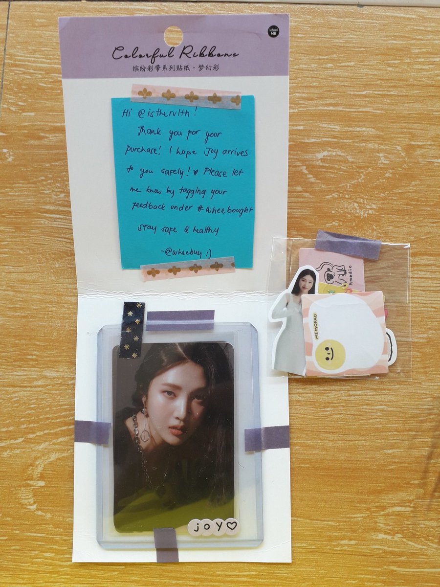 isthervltn's tweet photo. JOY'S here 😍 i almost forgot to post this one hehe. Thank you for the speedy and safe transaction. 😍 @wheebuy #wheebought https://t.co/3eDHN2ihDH