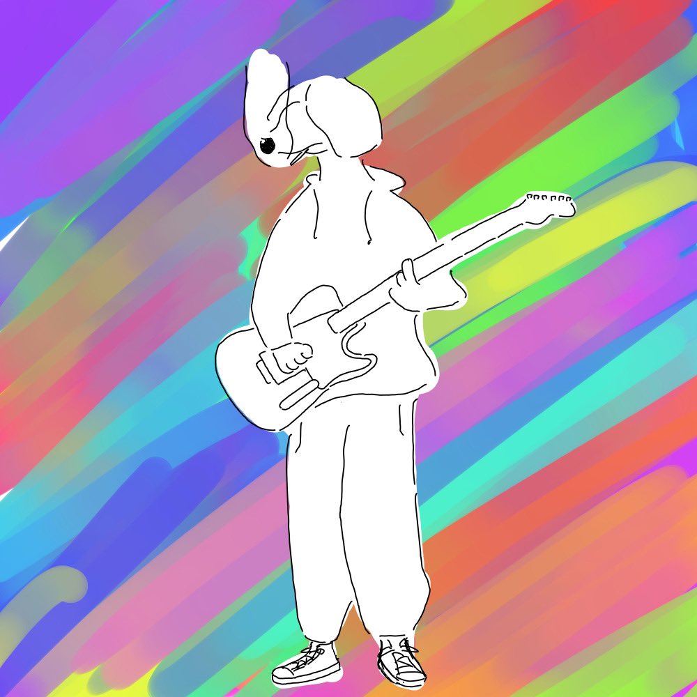 Mono 犬ギターくん イラスト好きさんと繋がりたい バンドマン イラスト