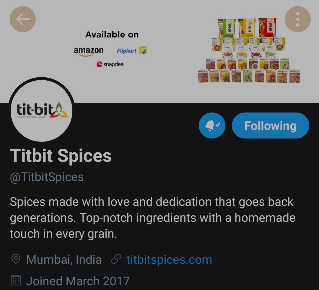 Mary_J46's tweet photo. @TitbitSpices SWEET ๐ญ๐
#HappyHoliContest
#india4contests #Contest_ind
#contestsinindia #contest_hub
#contest_alert
@TitbitSpices โจ๐
Try it guy's ๐
@chilled_Sup @amey @mahesh4231 @rashmika_singhh @prvzptl @Dep301 @cool_bindra @prashpatel_ @ayush_bhakkad https://t.co/36CNt4pLNk