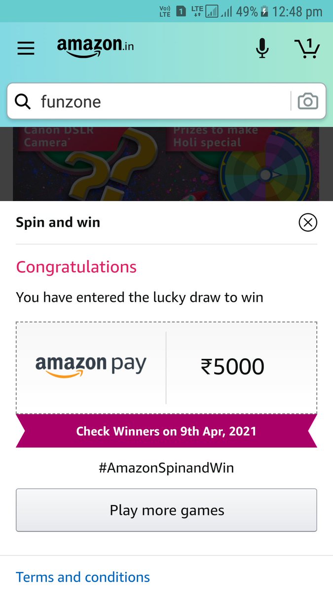 liyakataligour's tweet photo. #AmazonSpinandWin
#AmazonQuiz
#QuizTime
#AmazonWheelofFortuneQuiz
#AmazonWheelofFortune
@amazonIN
@amazon
@liyakataligour https://t.co/p3pZY32DmF