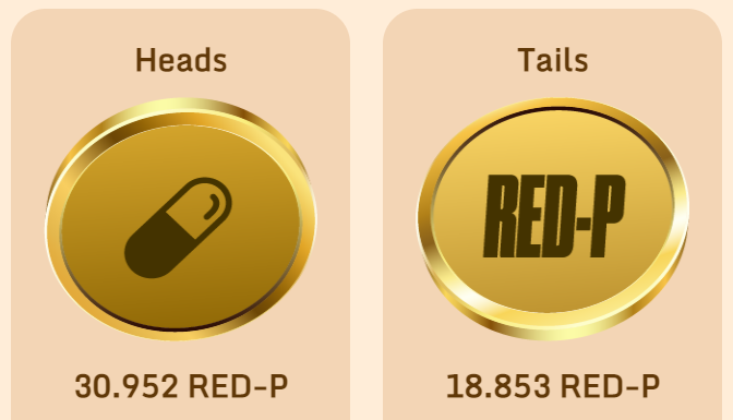 PillFinance's tweet photo. 💊In just under 30 minutes our first coinflip can be triggered! Get your $REDP now to place a bet! Tails looks juicy at the moment. #bsc

Place a bet: https://t.co/eseMqZ0Bp5
Countdown: https://t.co/dc82NW3VkH https://t.co/elirYz2Qdb