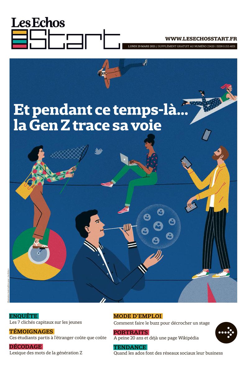 Julia Lemarchand (@julialemarchand) on Twitter photo Merci <a href="/askolovitchC/">claude askolovitch</a> d'avoir ouvert la revue de presse sur les <a href="/EchosStart/">Les Echos START</a> et la #GenerationZ ! On ne se lasse pas de réécouter franceinter.fr/emissions/la-r…
Dossier de 12 pages à lire dans <a href="/LesEchos/">Les Echos</a>
Super job <a href="/florentvairet/">Florent Vairet</a> <a href="/ChloeMarriault/">Chloé Marriault</a> <a href="/wg_camille/">Camille Wong</a> @Maacls et tous les autres ! Merci <a href="/askolovitchC/">claude askolovitch</a> d'avoir ouvert la revue de presse sur les <a href="/EchosStart/">Les Echos START</a> et la #GenerationZ ! On ne se lasse pas de réécouter franceinter.fr/emissions/la-r…
Dossier de 12 pages à lire dans <a href="/LesEchos/">Les Echos</a>
Super job <a href="/florentvairet/">Florent Vairet</a> <a href="/ChloeMarriault/">Chloé Marriault</a> <a href="/wg_camille/">Camille Wong</a> @Maacls et tous les autres !