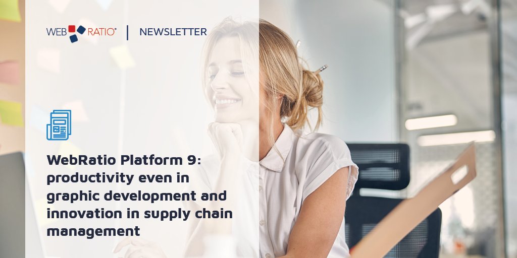 WebRatioTeam's tweet photo. 👉 https://t.co/isg1QGMzir
In the latest #newsletter we talked about #digitalization and the news of our Platform
#WebRatioNewsletter #webratio #lowcode #digitaltransformation #innovation #development https://t.co/cO5MPZSnya