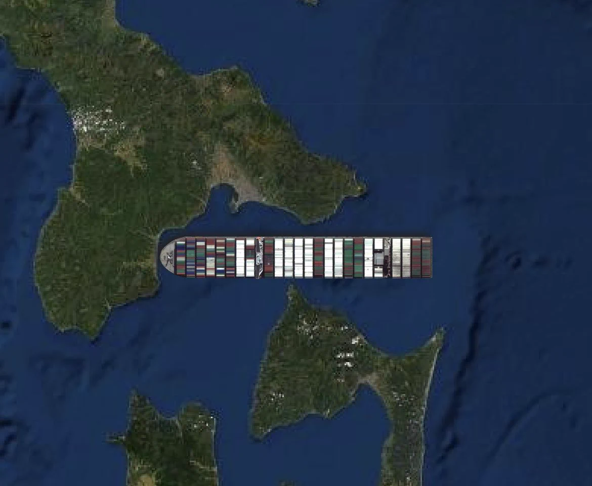 スエズ運河で座礁したコンテナ船を世界中に配置できるアプリ！