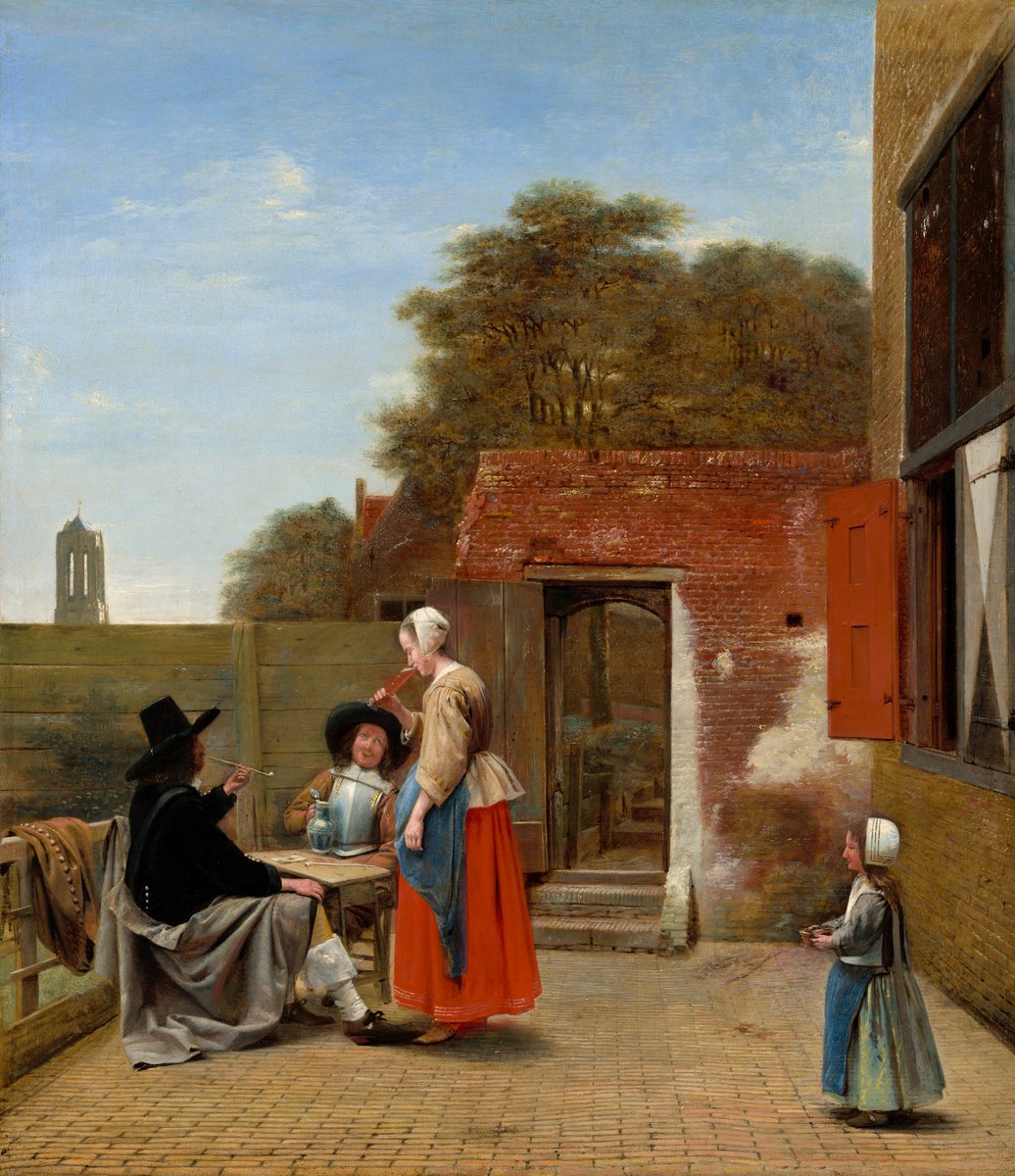 Pieter de Hooch, "A Dutch Courtyard,” 1658/1660. National Gallery of Art, Washington.