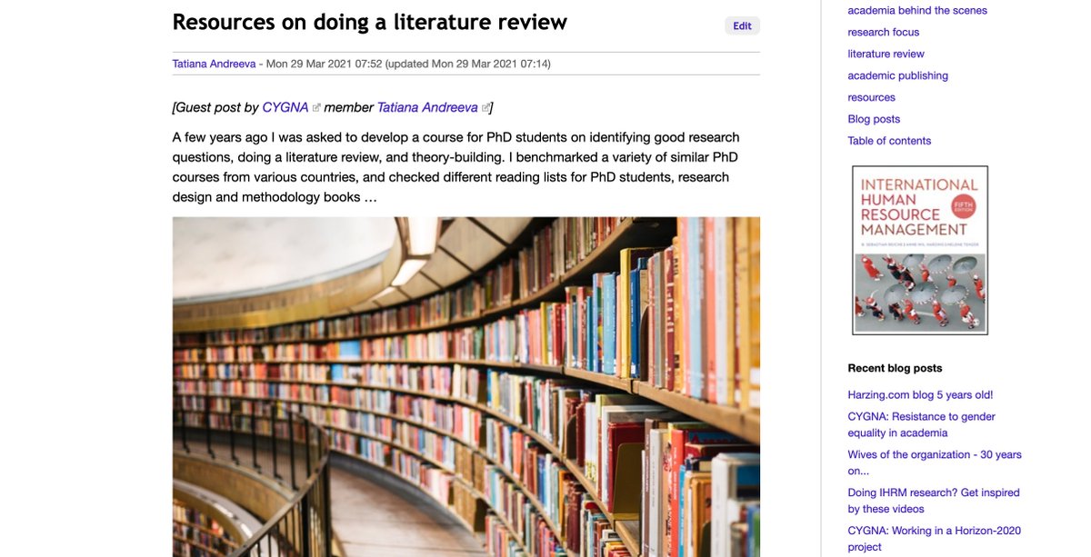 AWHarzing's tweet photo. Doing a literature review? Here is a great post with resources by Tatiana Andreeva: https://t.co/Bsk8oUko32

@AIB_RMSIG @AIB_World @aib_uki @Write4Research @researchwhisper @thesiswhisperer @academicswrite @LISResearch @LISResearchAu @MDXLibrary @AcademicChatter https://t.co/r20aoFz1Hn