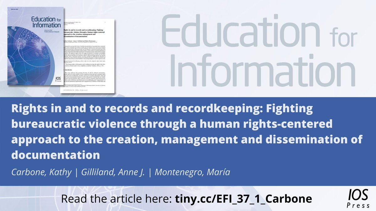 Education for Information tweet media