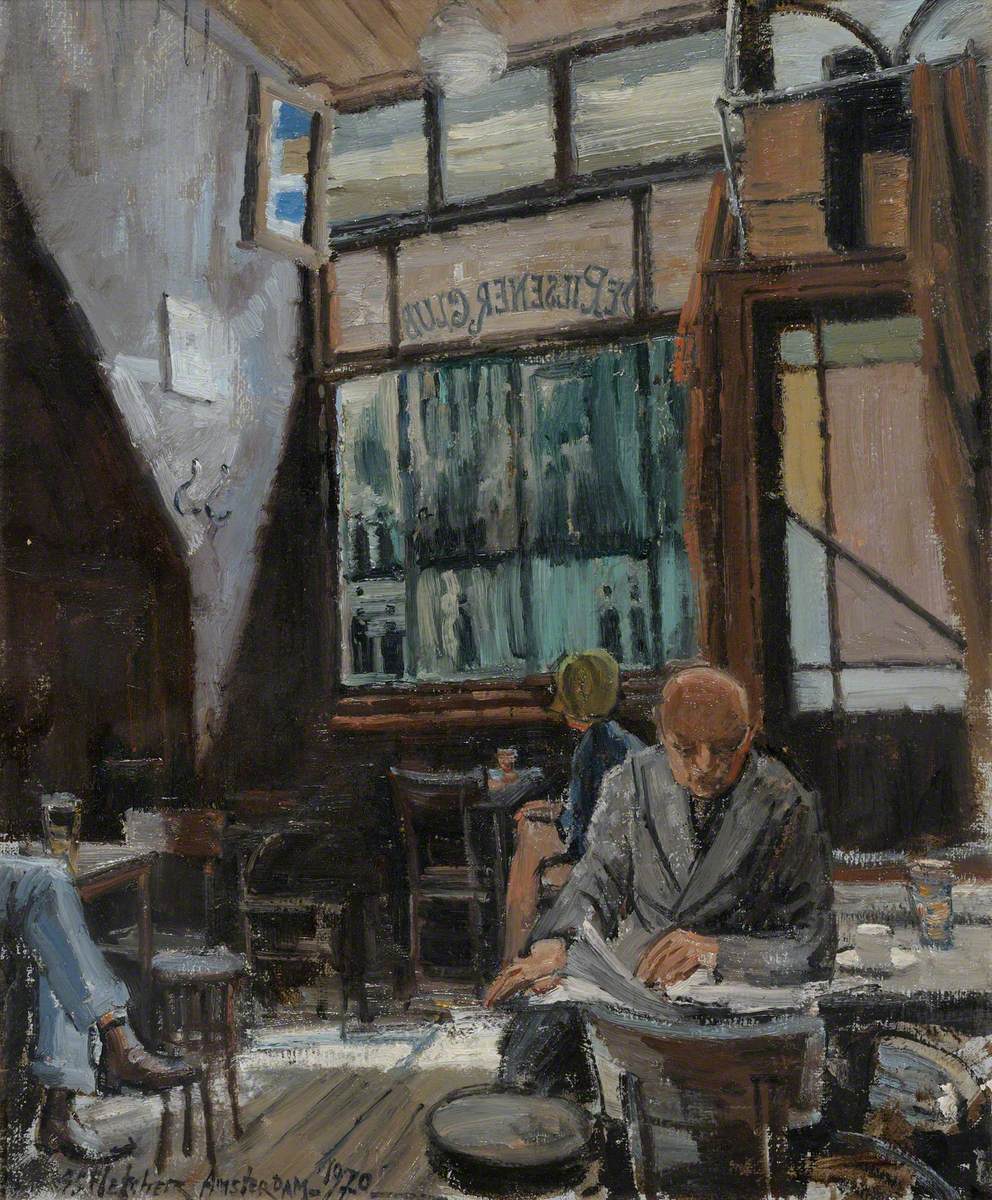 Geoffrey Scowcroft Fletcher, “Pilsner Bar, Amsterdam,” 1970. Islington Local History Centre and Museum.
